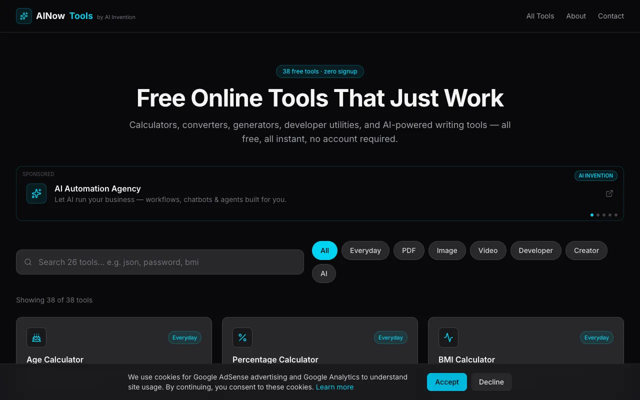 Screenshot of Utility Tools Suite