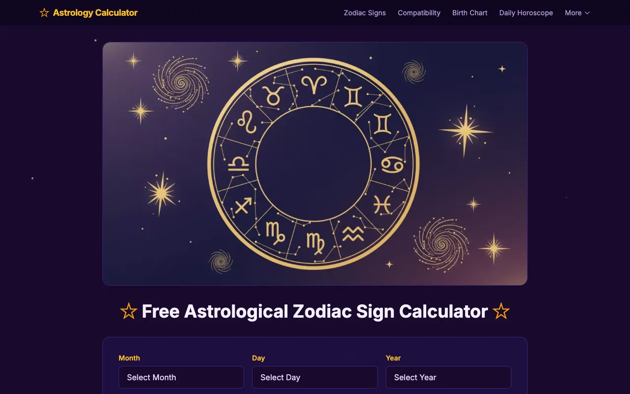 Screenshot of Astrology Tools Suite