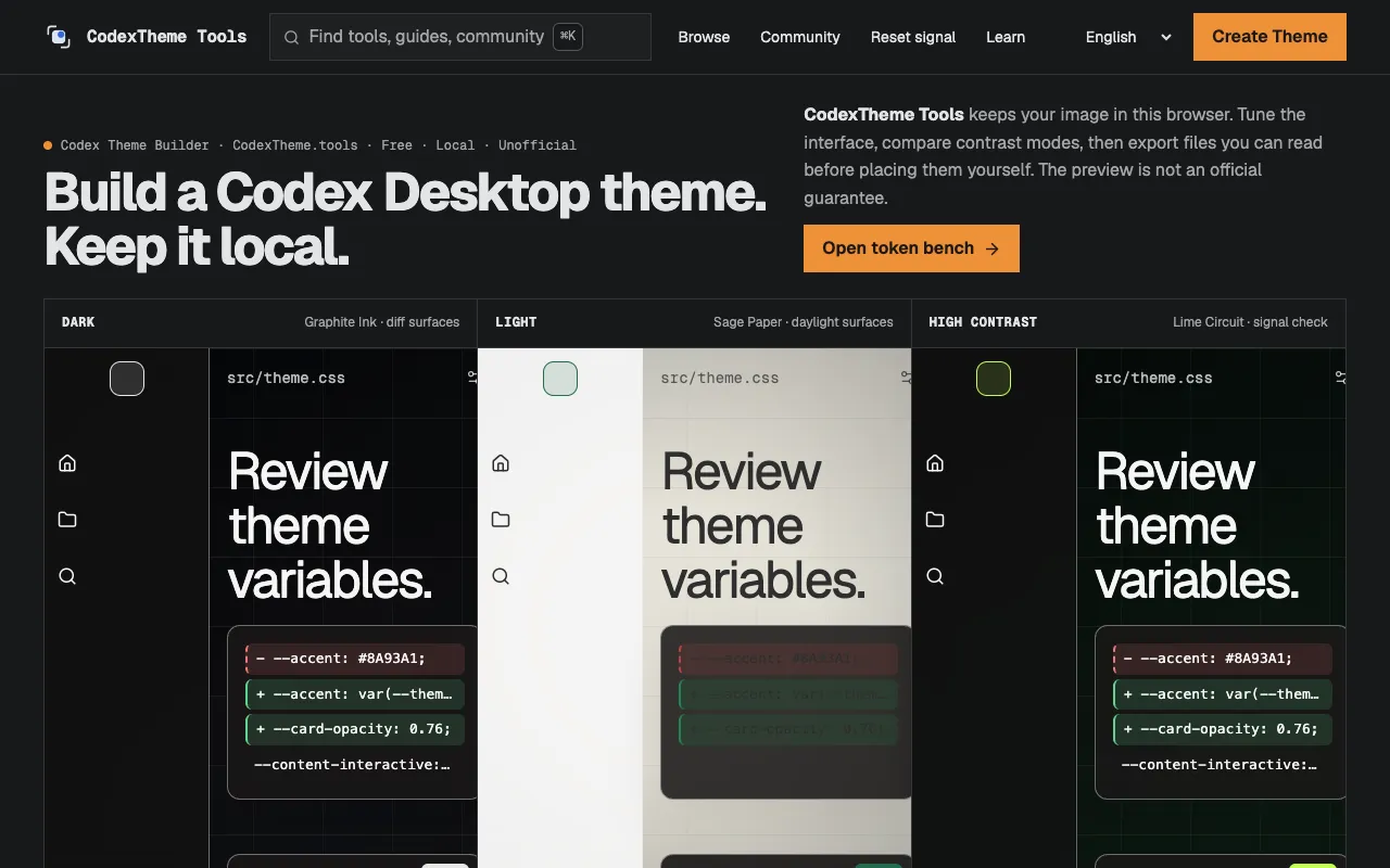 Screenshot of Wallpaper Theme Generator
