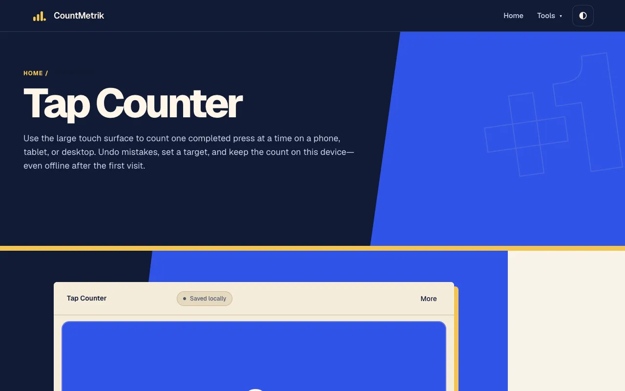 Screenshot of Tap Counter