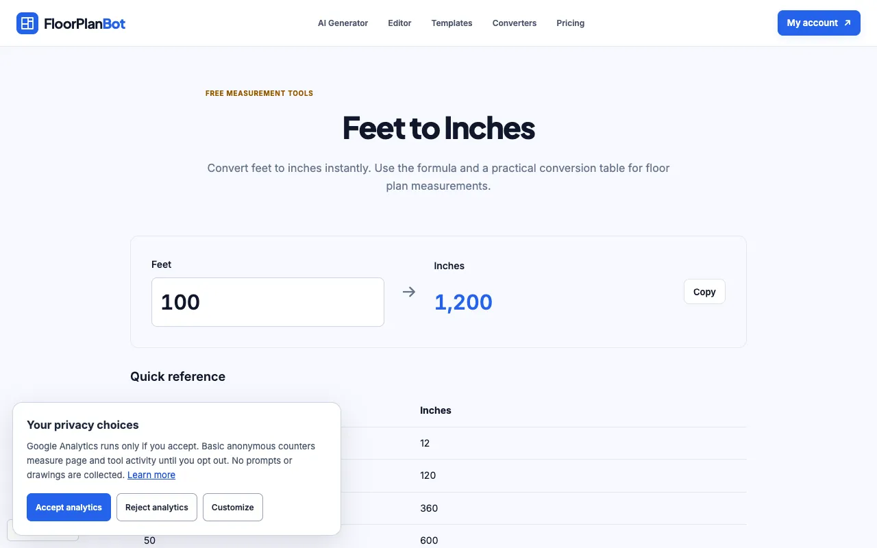 Screenshot of FloorPlanBot