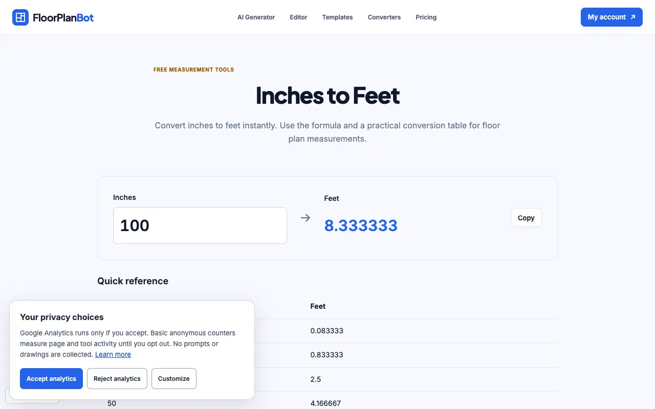 Screenshot of FloorPlanBot