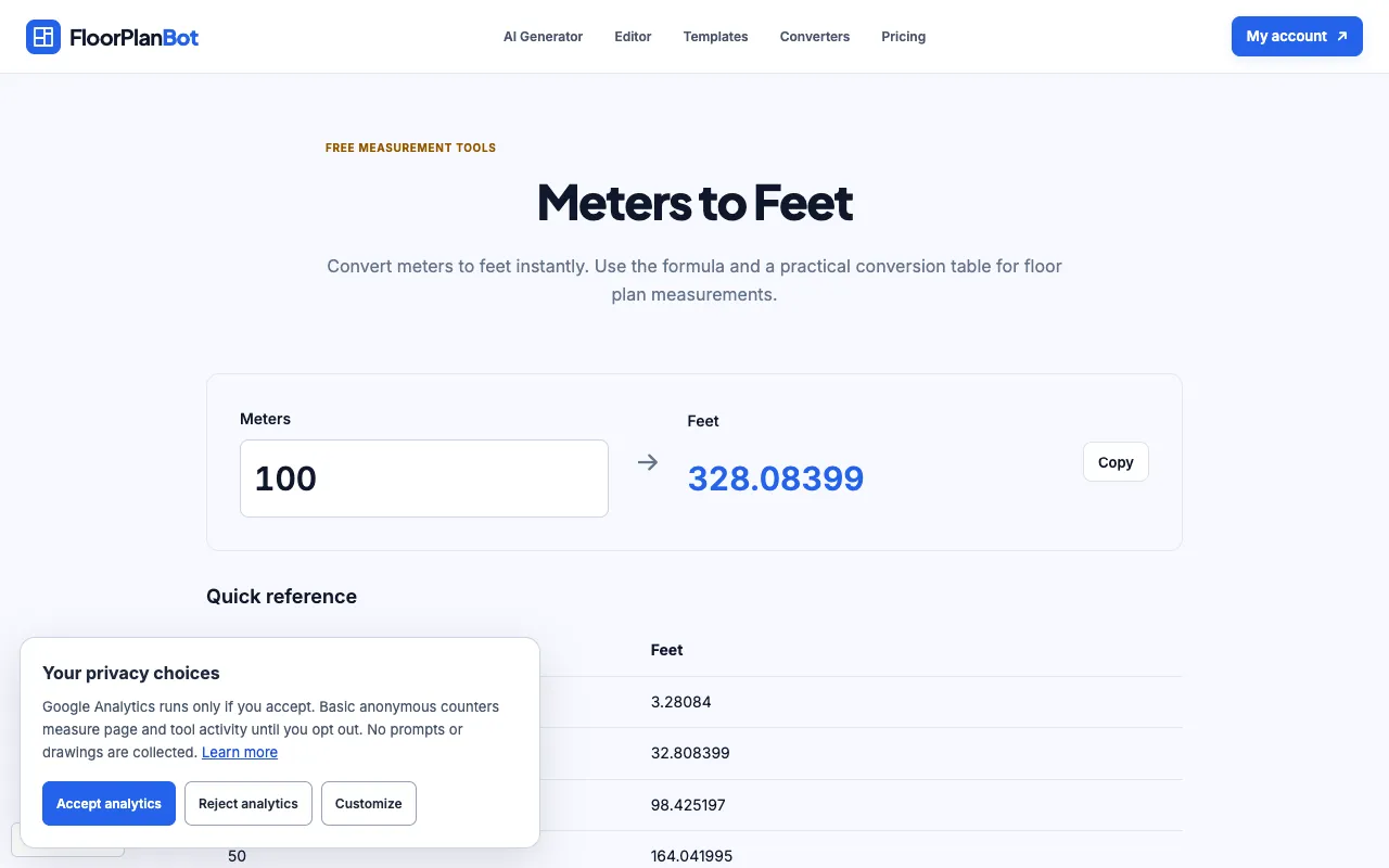 Screenshot of FloorPlanBot