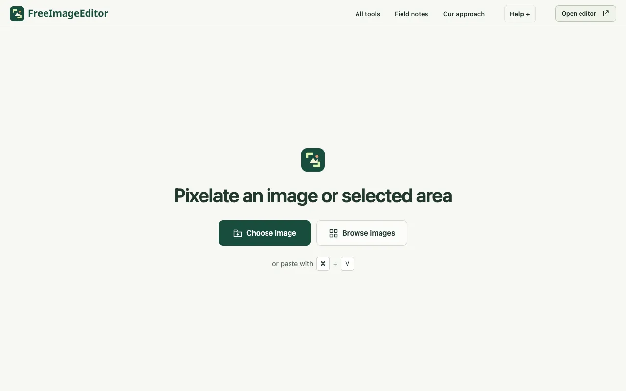 Screenshot of Free Image Editor