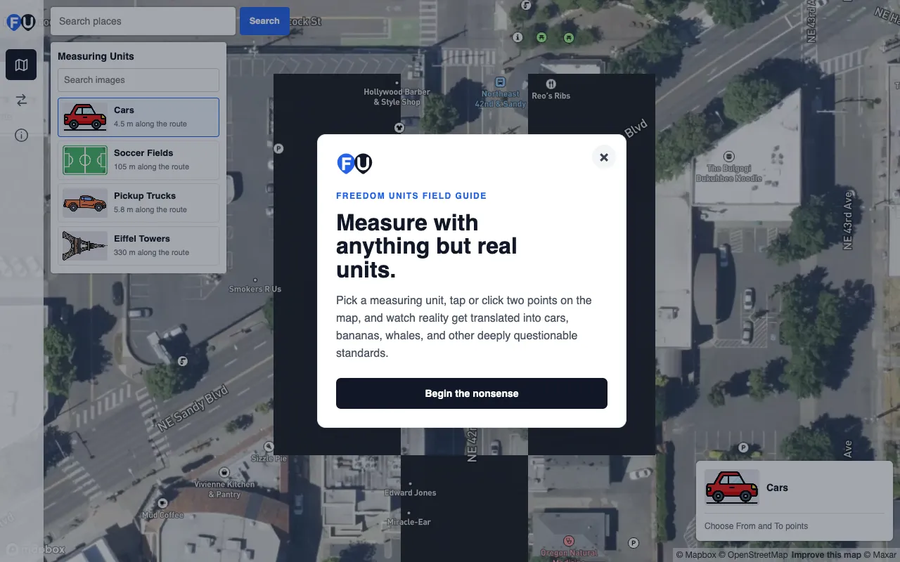 Screenshot of Freedom Units