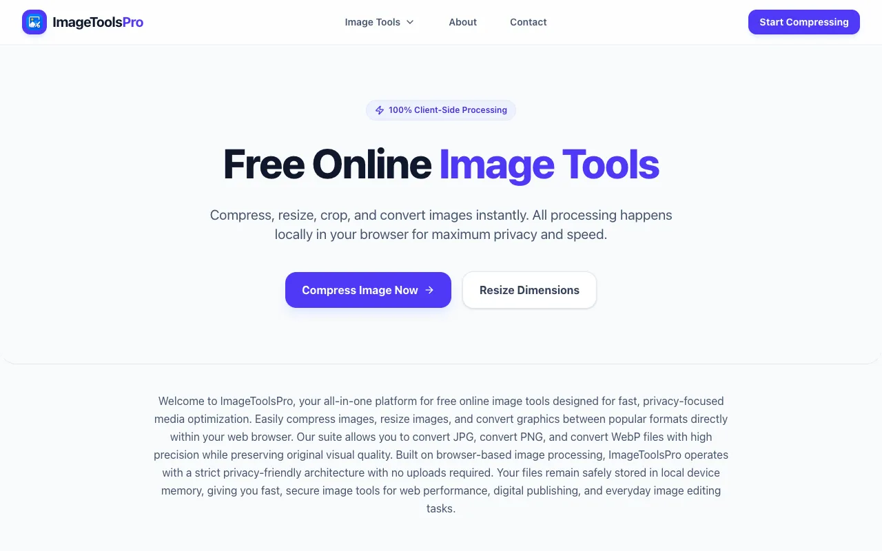 Screenshot of Image Processing Tools