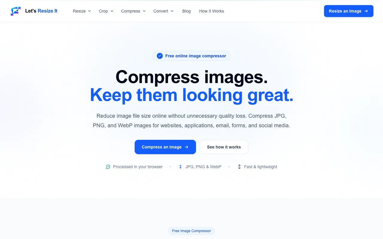 Screenshot of Let's Resize It