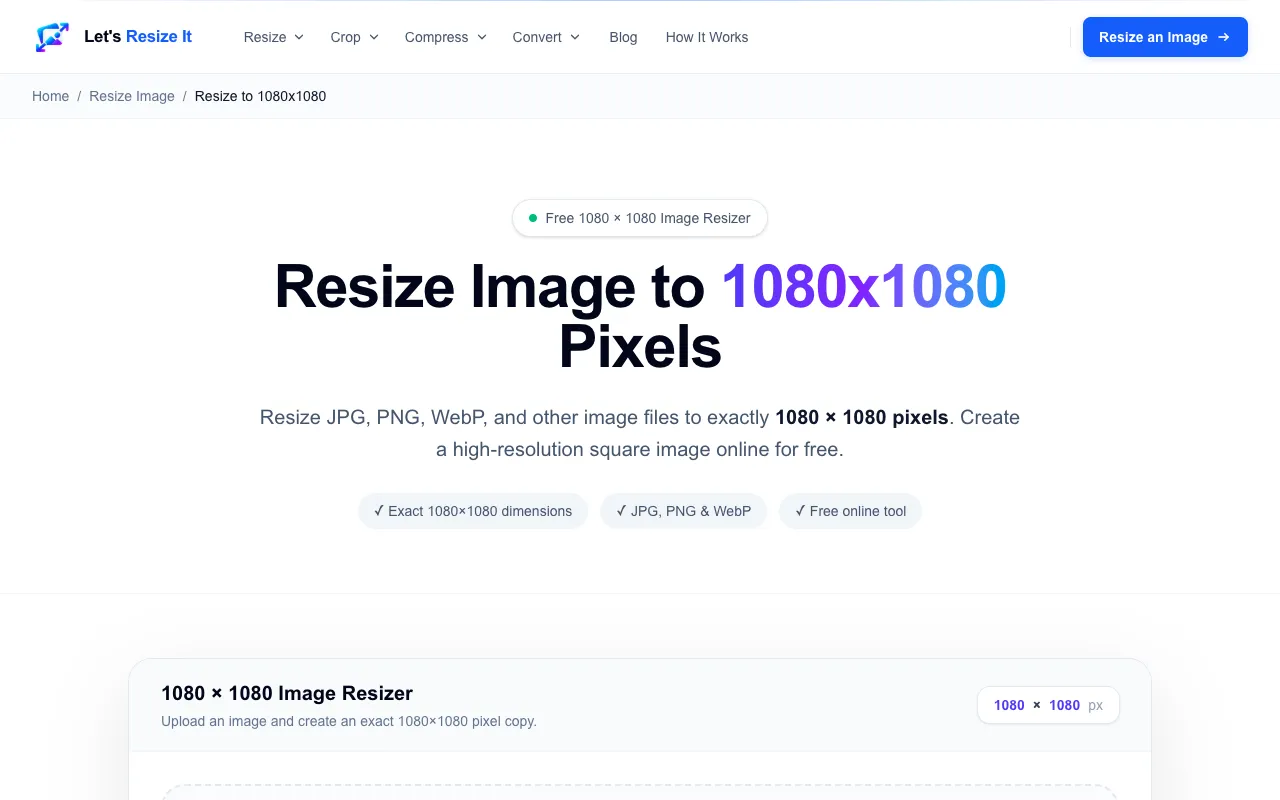Screenshot of Let's Resize It