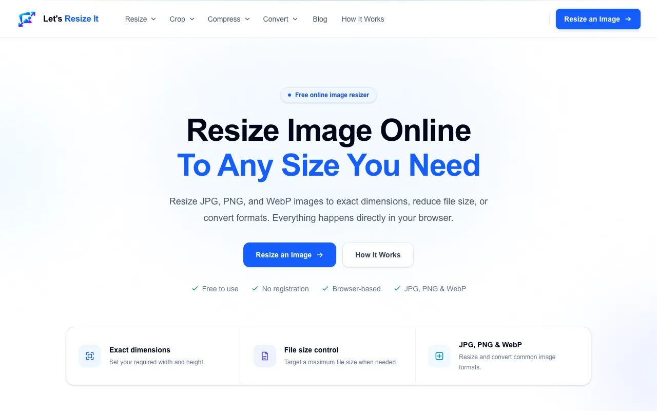 Screenshot of Let's Resize It