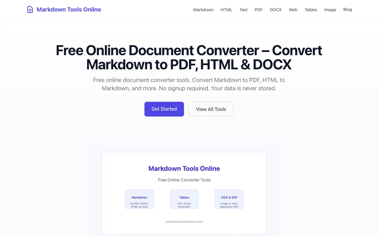 Screenshot of Document Converter Suite
