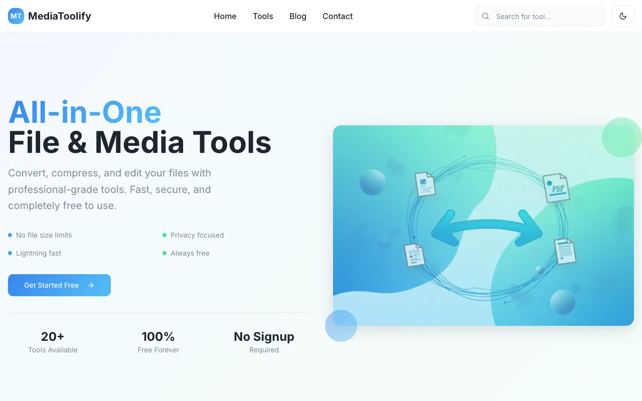 Screenshot of Media Tools Suite