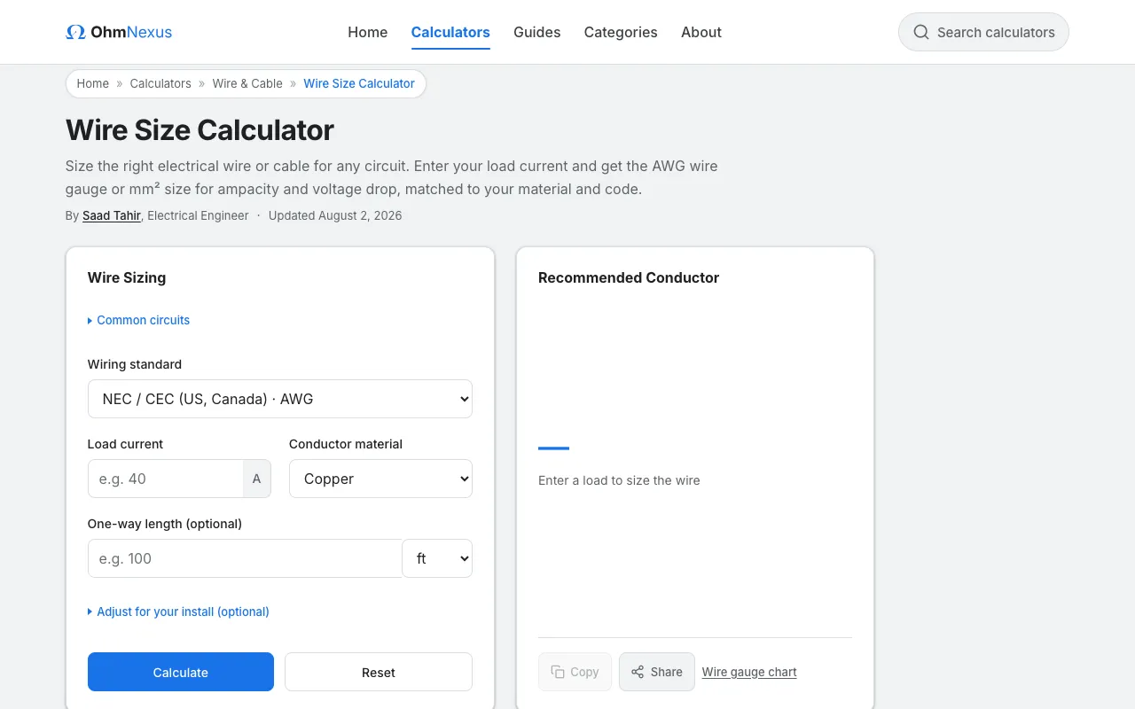 Screenshot of OhmNexus