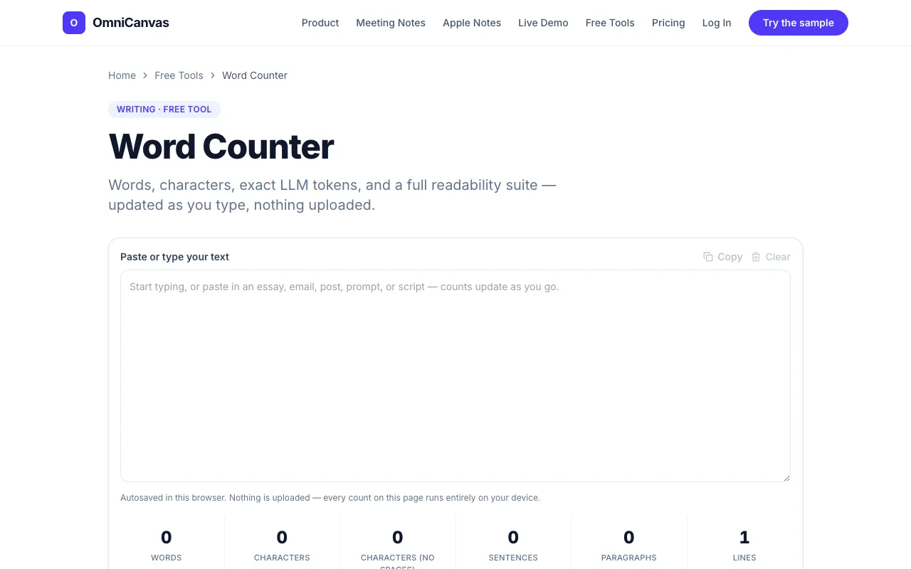 Screenshot of OmniCanvas