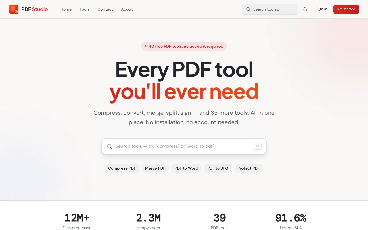 Screenshot of PDF Studio