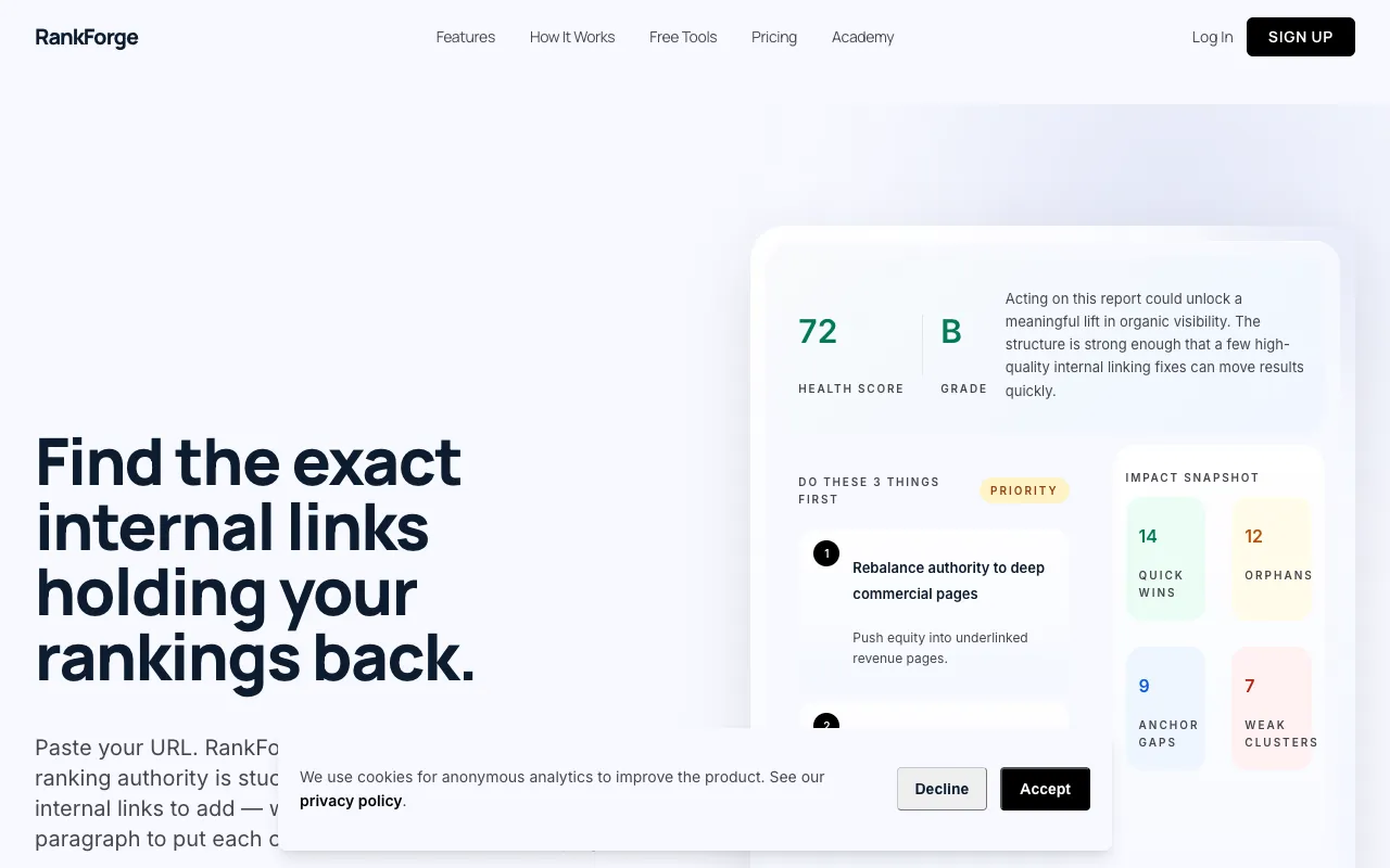 Screenshot of SEO Crawler