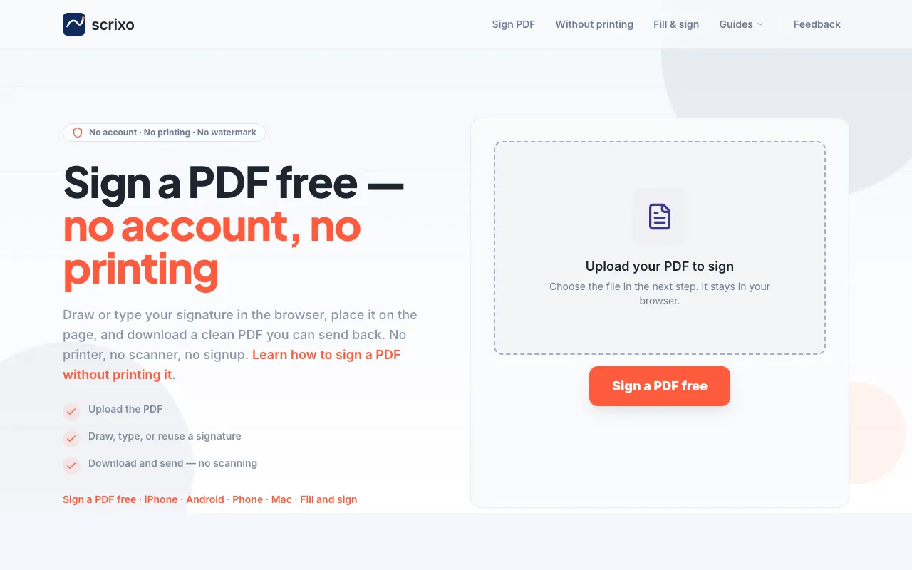 Screenshot of PDF Signer