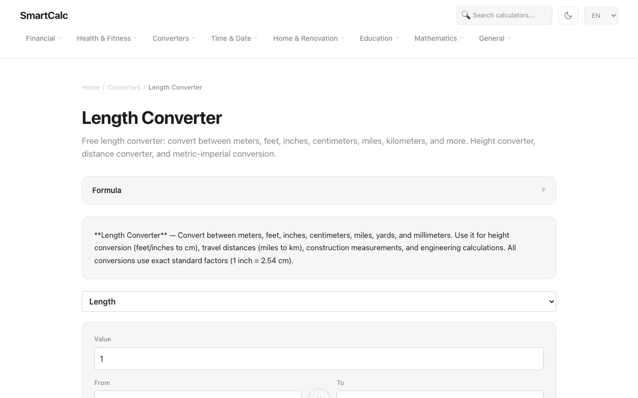 Screenshot of SmartCalc