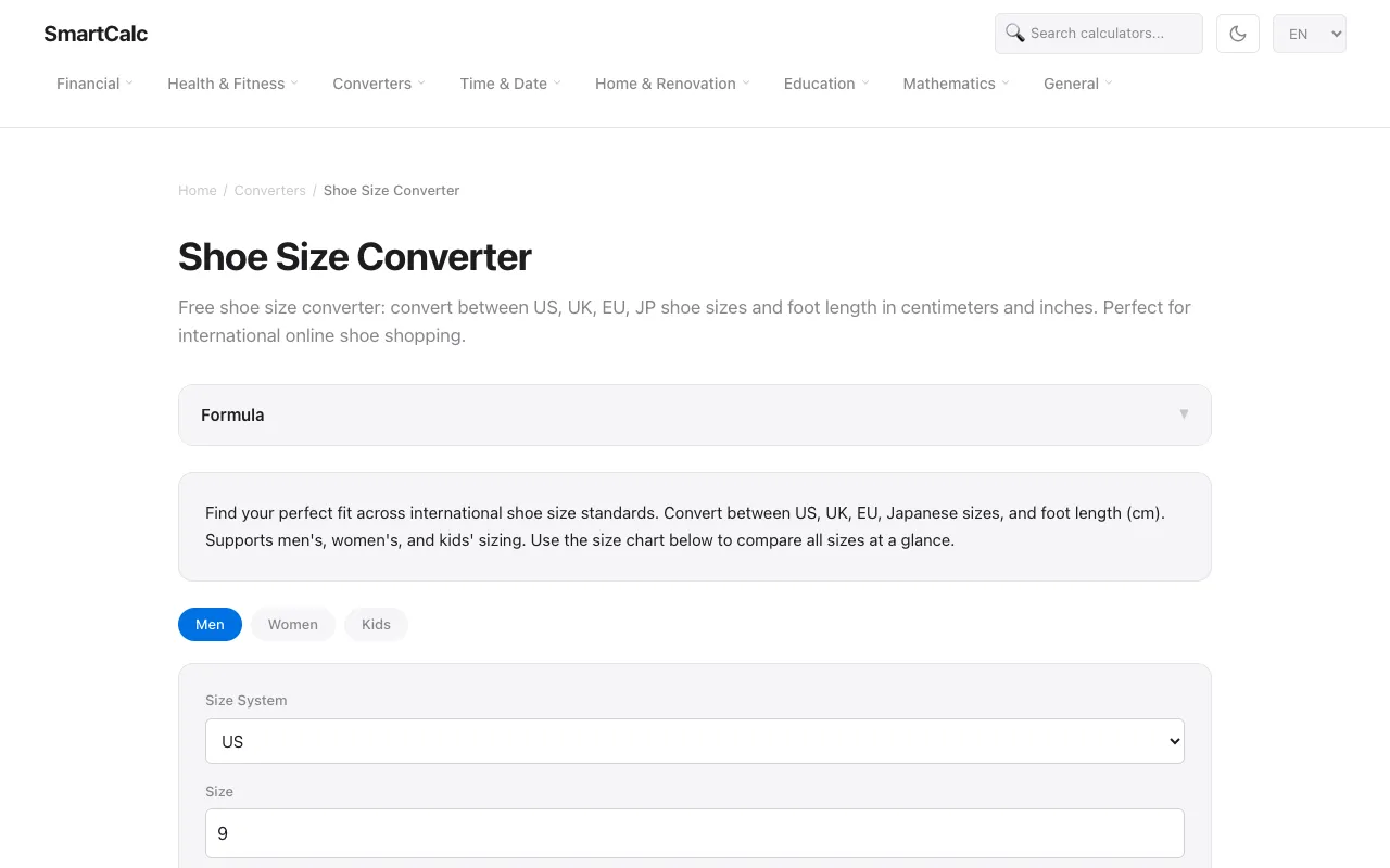Screenshot of SmartCalc