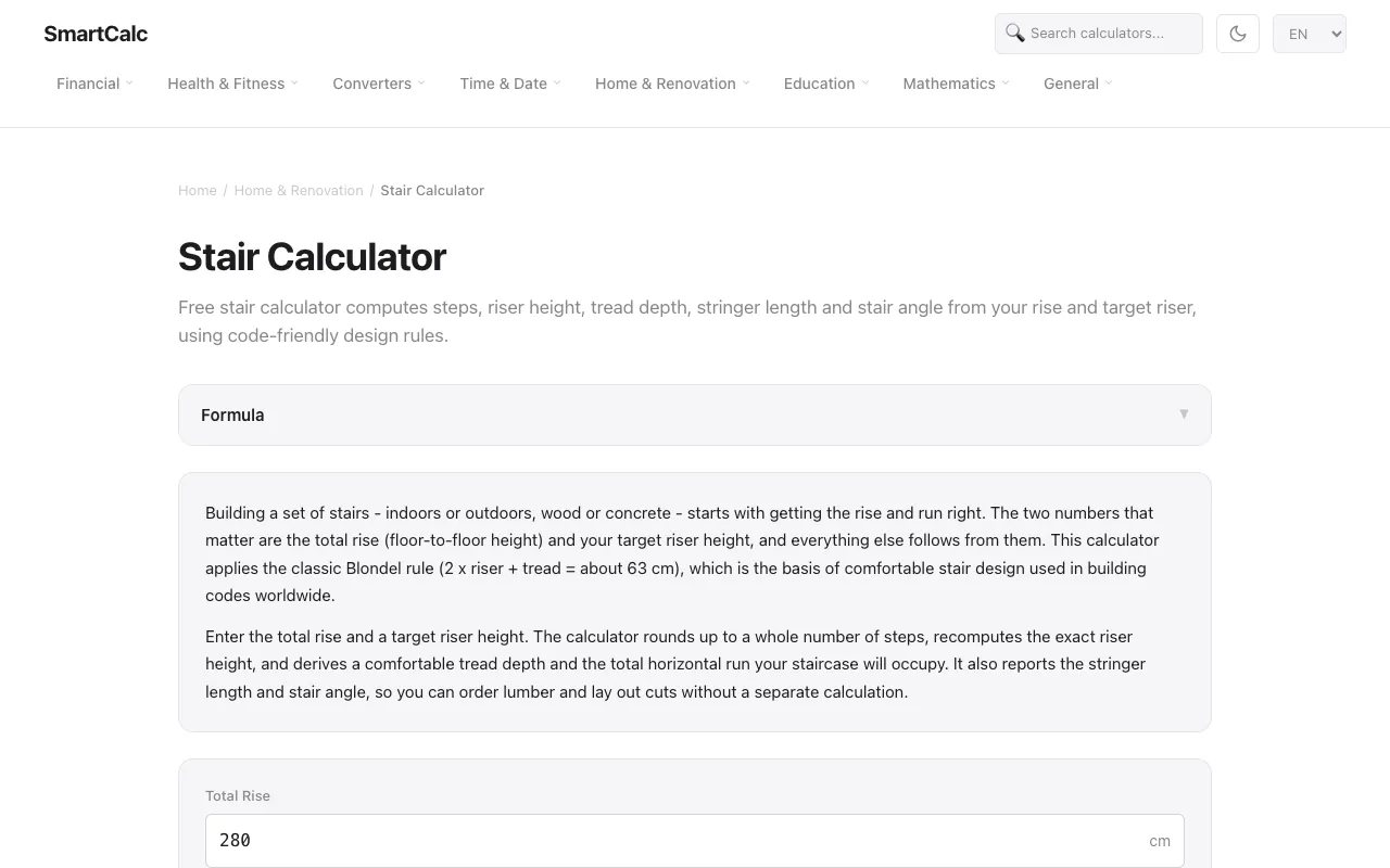 Screenshot of SmartCalc