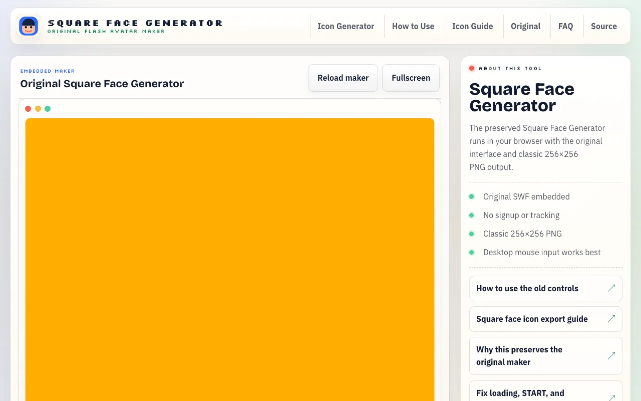 Screenshot of Avatar Generator
