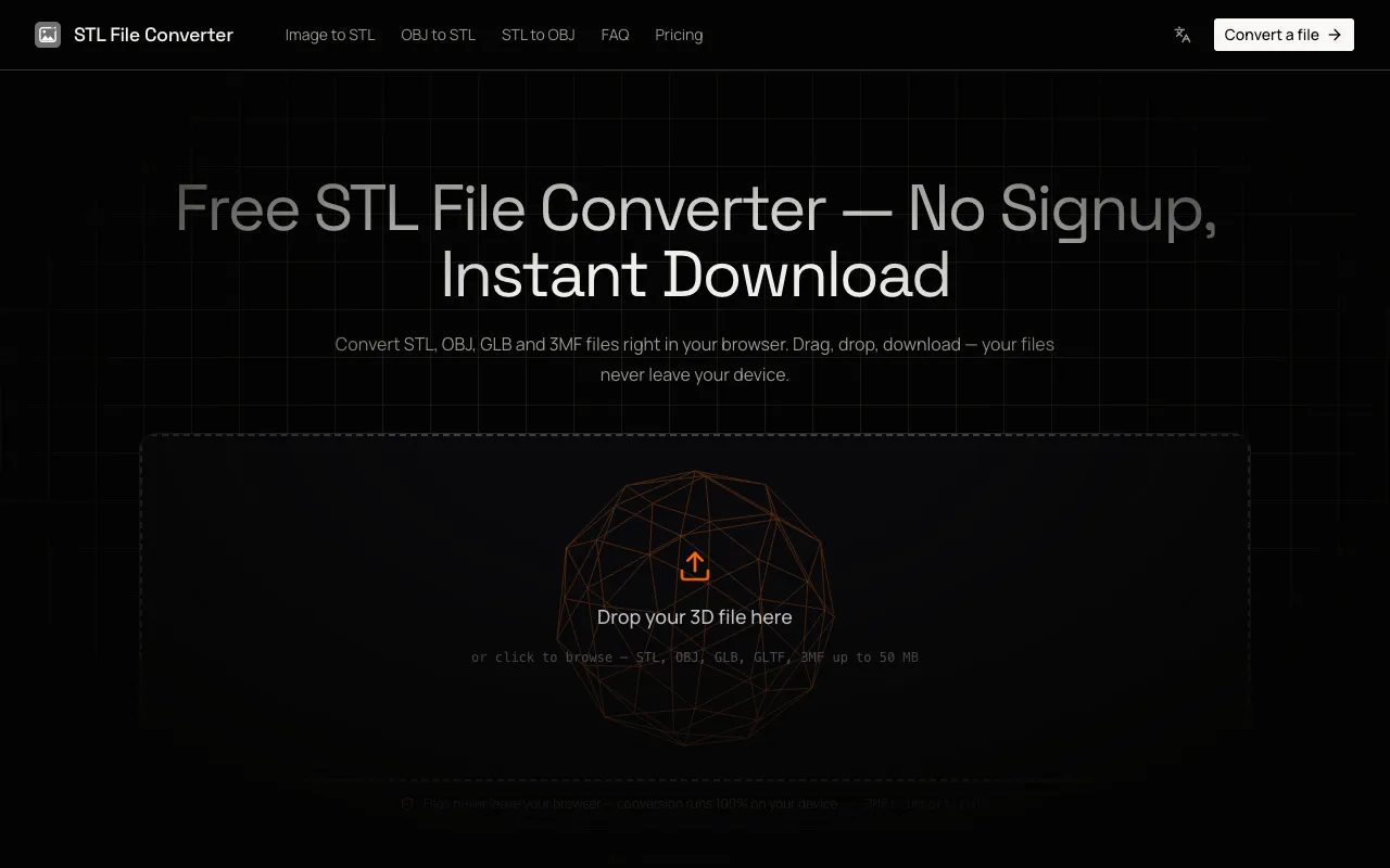 Screenshot of 3D Model Converter