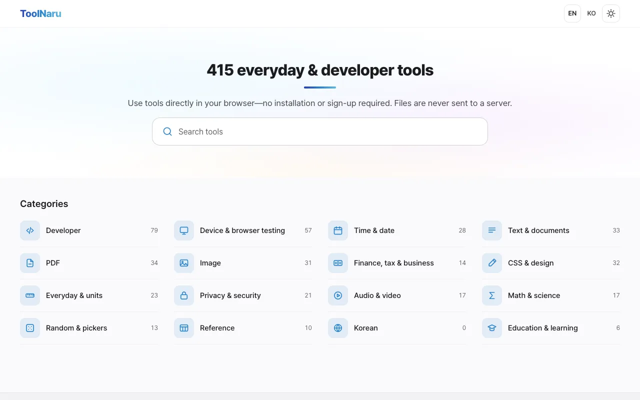 Screenshot of Toolnaru