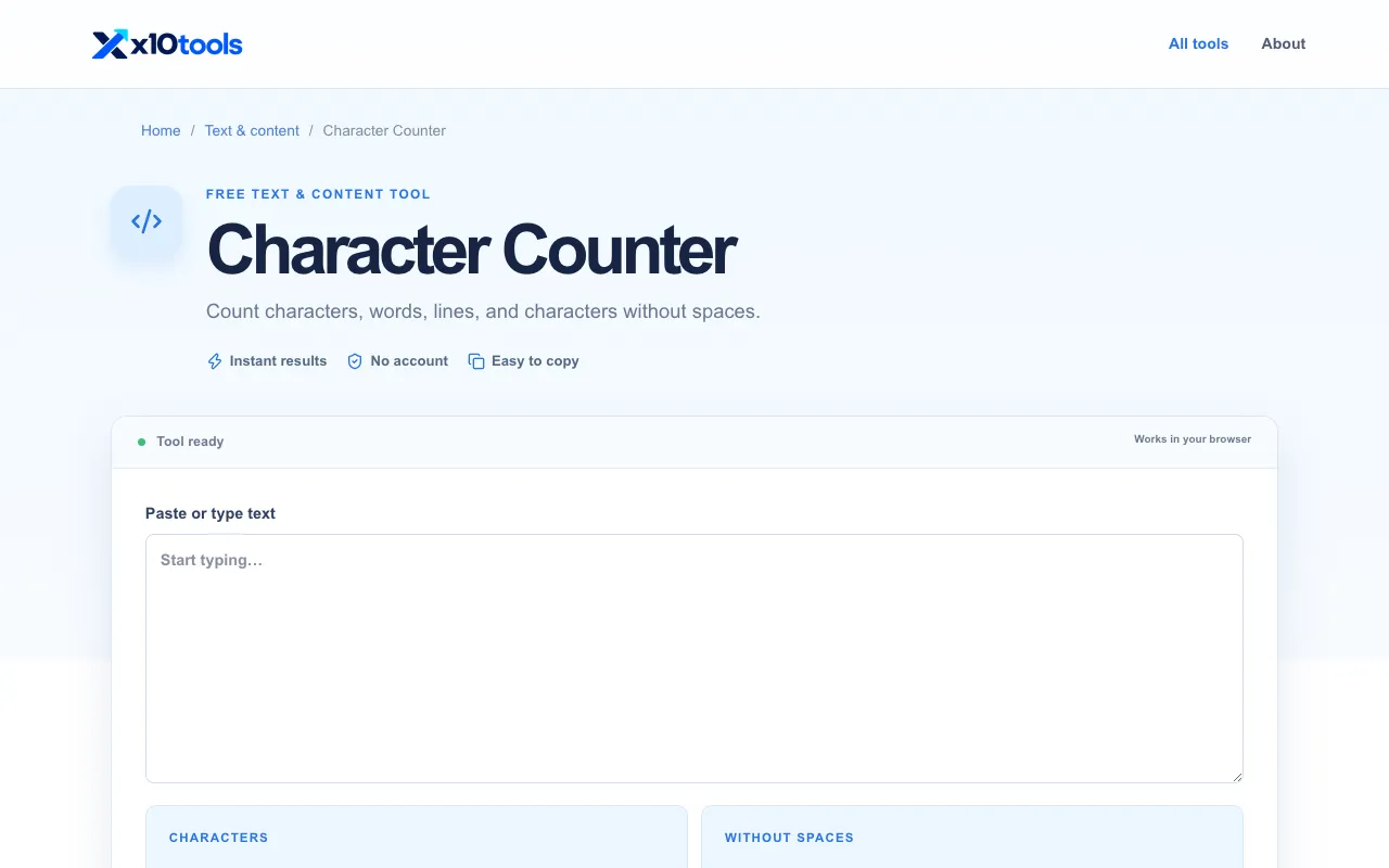 Screenshot of X10Tools