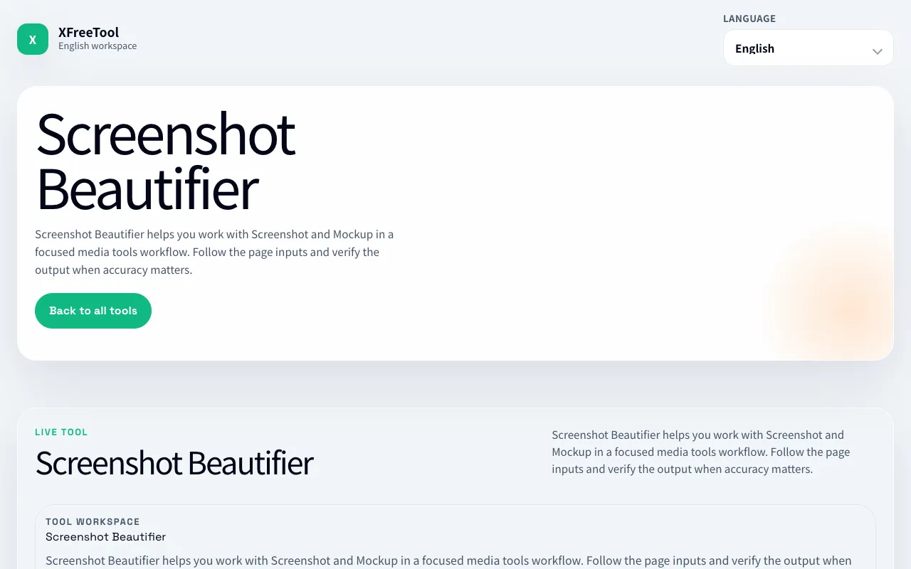 Screenshot of XFreeTool